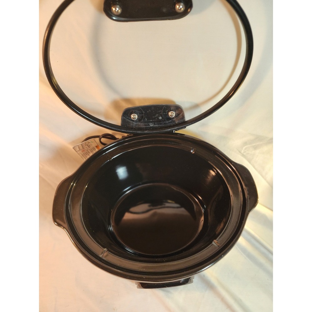 Crock-Pot The Original Slow Cooker Black Programmable Oval Hinged Lid 4-10 Hr - Picture 4 of 9